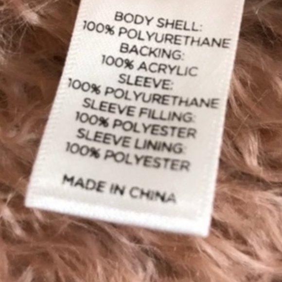 💥STUNNING!💥Pink Faux Mongolian Fur Collar & Lining Glossy Leather Moto Jacket - Picture 13 of 16